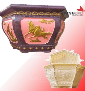 Khuôn Chậu Lục Giác Chum 72 Không Đôn