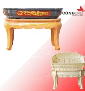 Khuôn Đúc Chậu Xi Măng Ovan 90