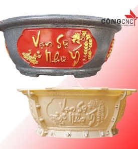 Khuôn Chậu Xi Măng Tròn Lùn 70