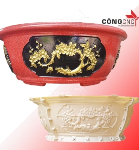 Khuôn Nhựa Đúc Chậu Tròn Lùn 82