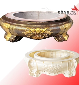 Khuôn Chân Đôn Chậu Cảnh Ang Tròn 89
