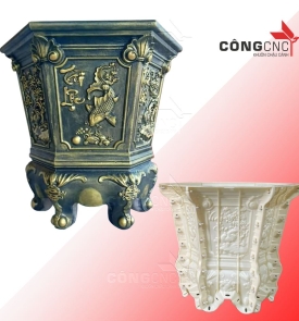 Khuôn Đúc Chậu Lục Giác 56 Chân Liền
