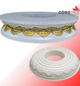 Tấm Xoay Tròn 1 Mét - Khuôn Làm Đế Xoay Chậu