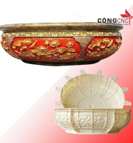 Khuôn Nhựa Đúc Chậu Ang Tròn 89 Không Đôn