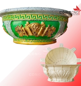 Khuôn Chậu Xi Măng Nhựa ABS Tròn 75