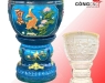 Khuôn Chậu Xi Măng Thống Tròn 55 Kèm Đôn Tròn Cao