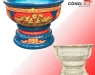Khuôn Đổ Chậu Tròn Xoay 80 Kèm Đôn Lùn