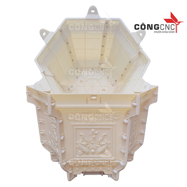 khuôn đúc chậu lục giác 60